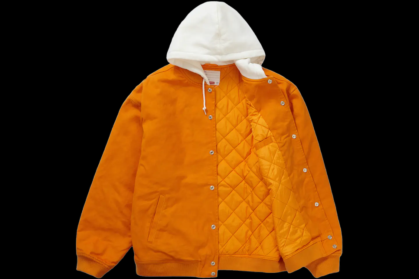 Supreme Orange Hooded Twill Varsity Jacket (Medium) – Fitted Elements