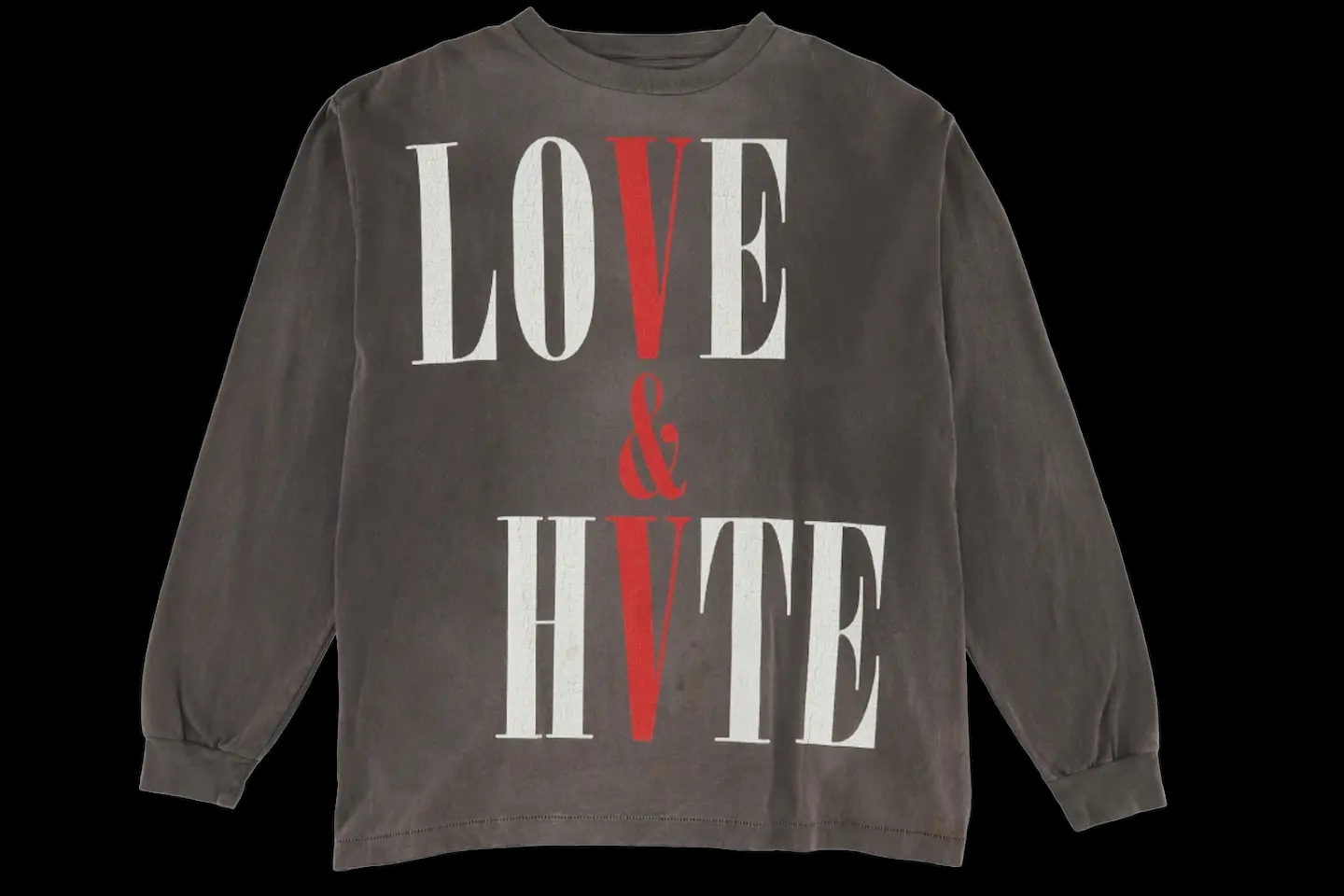 Saint x VLONE Love Hate L/S Tee (Small) Fitted