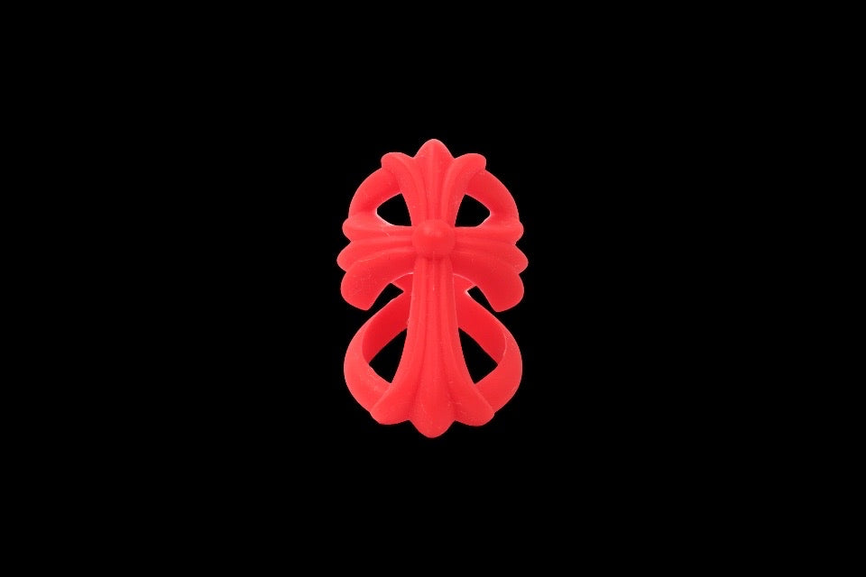 Chrome Hearts Red Silicone Ring Sz Medium