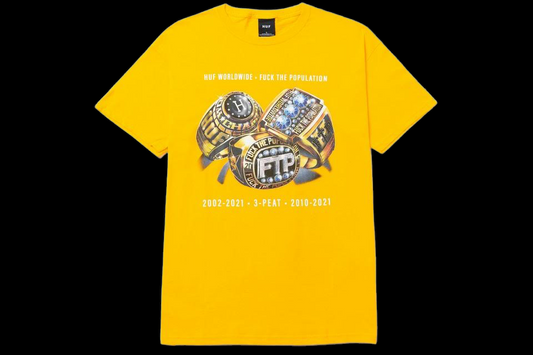 FTP x Huf Gold Three-Peat Tee (Small)