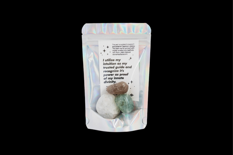 Earth Sign Zodiac Crystal Packs