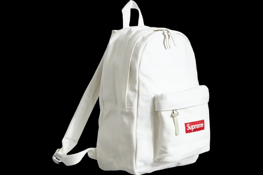 Supreme White Canvas Backpack