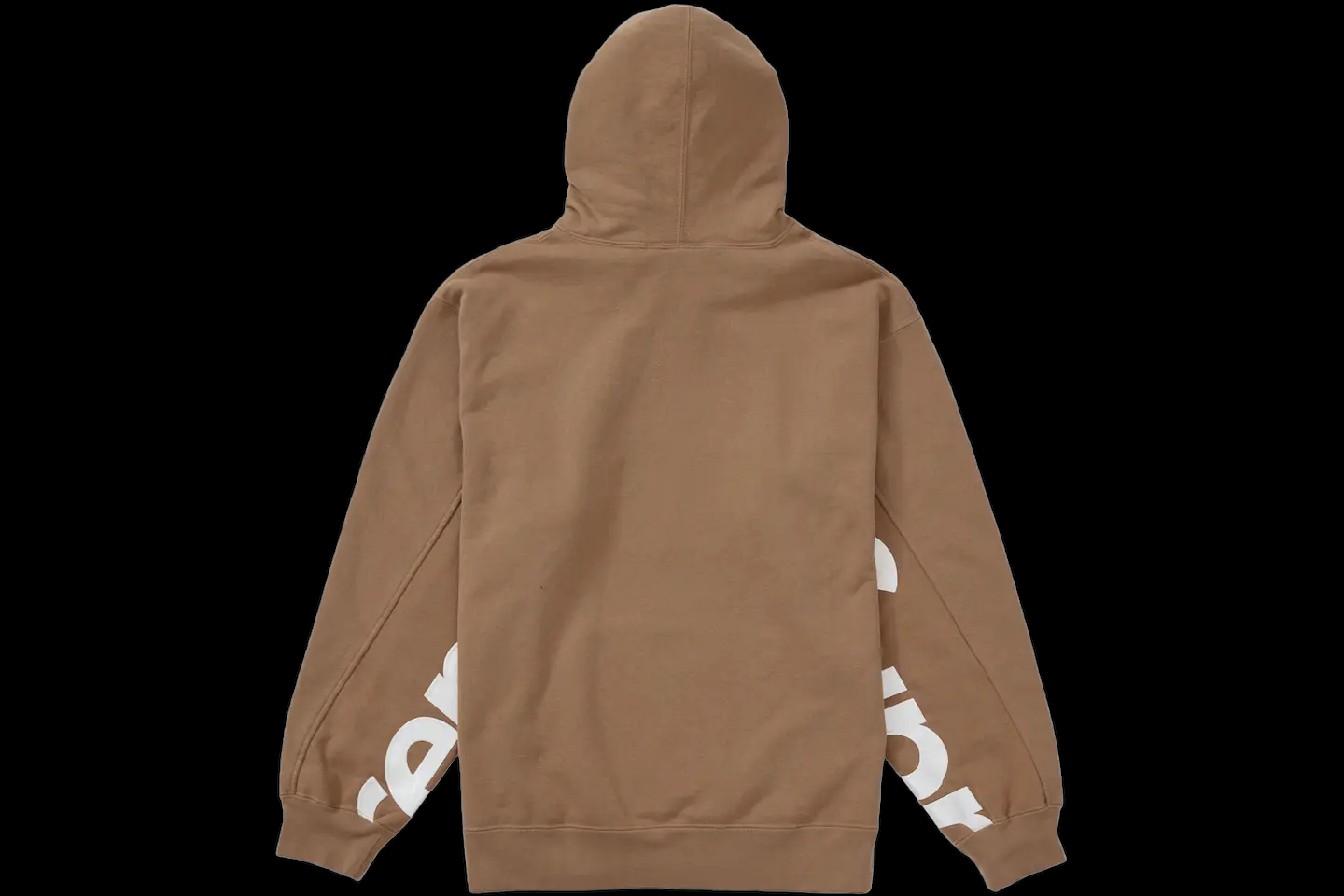 Supreme Brown Cropped Panels Hoodie (Small)