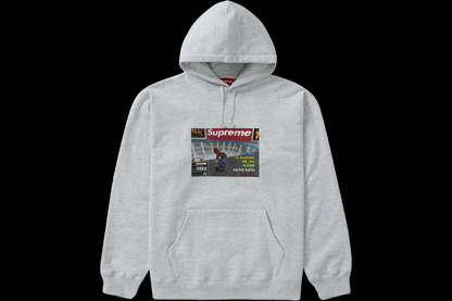 Supreme x Thrasher Grey Hooded Sweatshirt (Large)