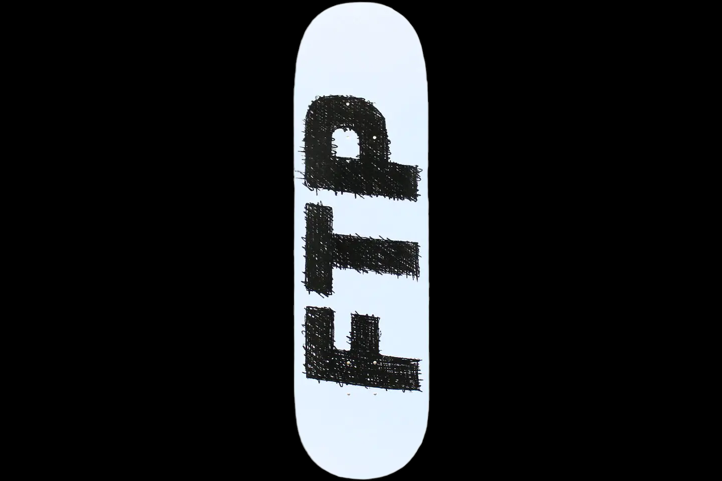 FTP White Scribble Logo Deck