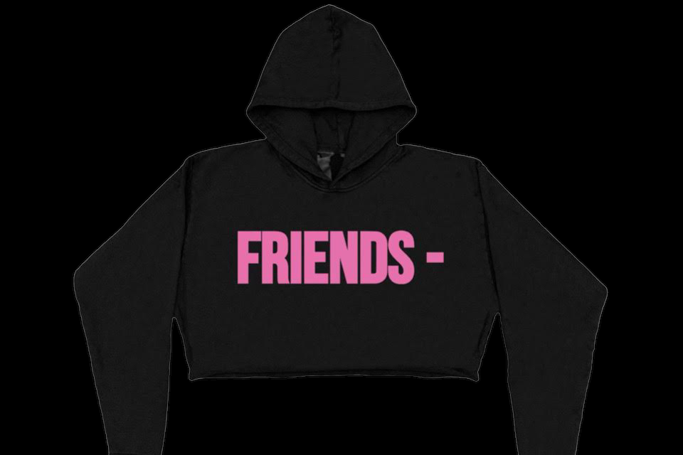 Vlone Friends Pink Hoodie (Womens Small)