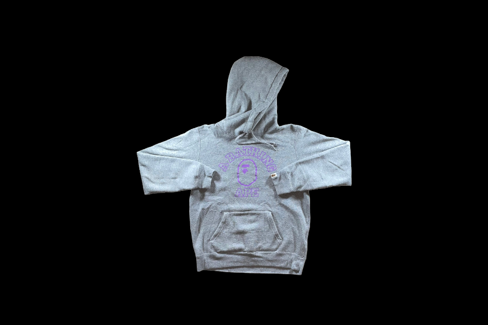 Bape Happy New Year Purple Head Hoodie (Womens Small-Used)