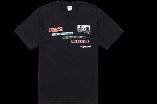 Supreme Black Joie De Vivre Tee (X-Large)