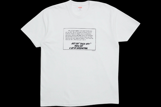 Supreme White Just Say No Tee (X-Large)