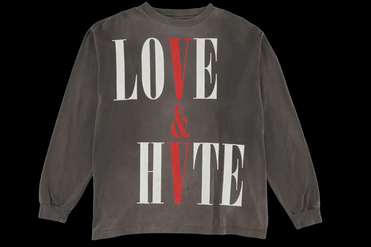 Saint Mxxxxxx x VLONE Love & Hate L/S Tee (Small)