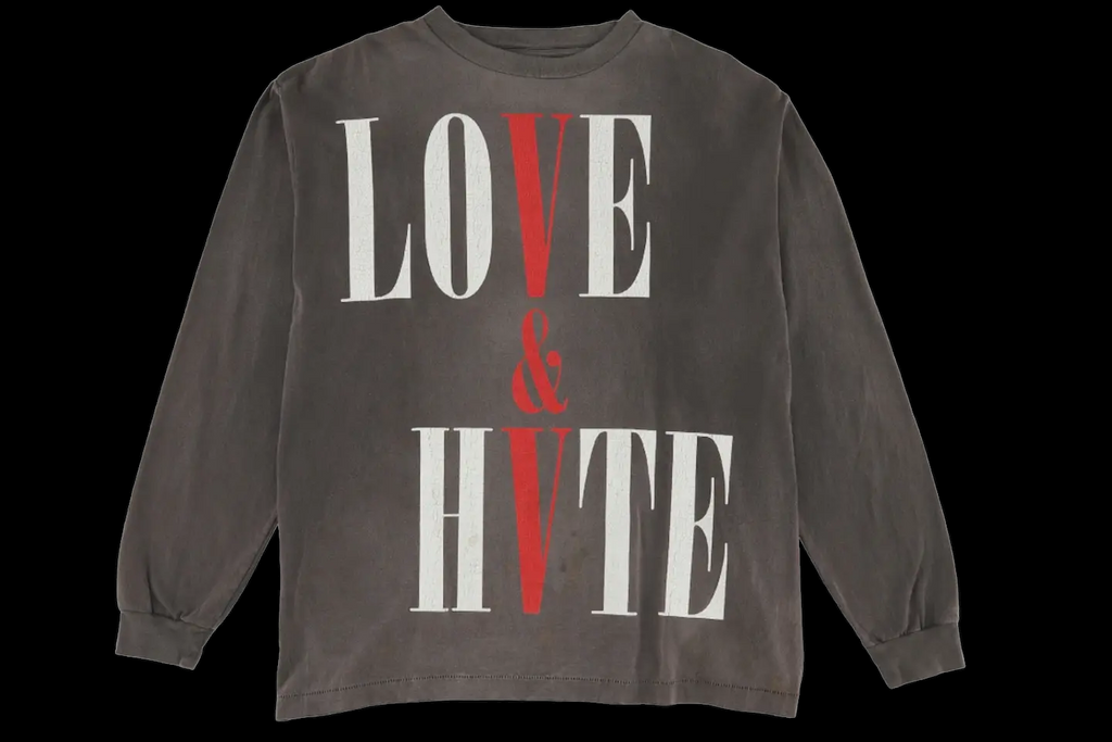 Saint Mxxxxxx x VLONE Love & Hate L/S Tee (Small) – Fitted Elements