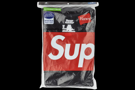 Supreme®/Hanes® Black Tagless Tees (3 Pack) (2X-Large)