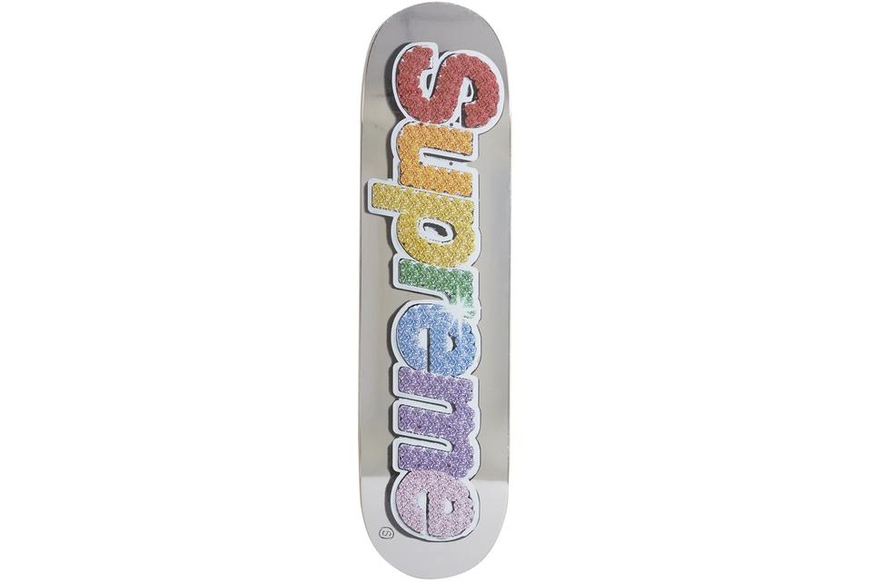 Supreme Platinum Bling Logo Skate Deck