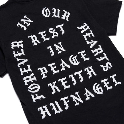 Huf Black Kieth Forever Tee (Small)