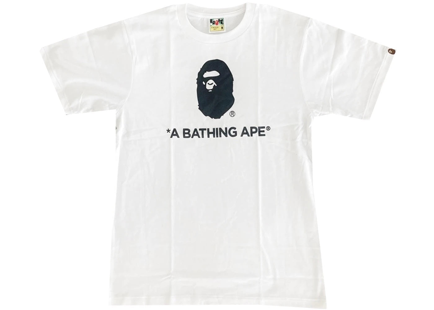 Bape White Happy New Year Ape Head Tee (2X-Large)