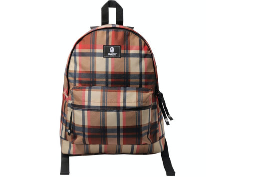 Bape Plaid Happy New Year Backpack