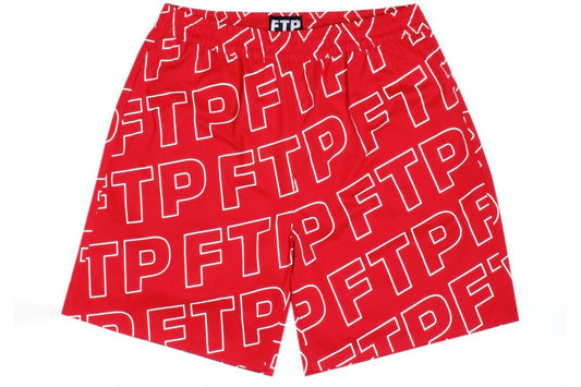 FTP Red All Over Outline Shorts (Large)