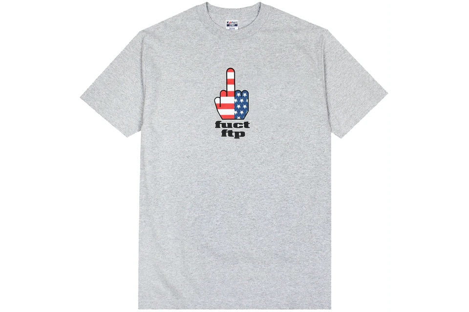 FTP x Fuct Grey FTW Finger Tee (Large)