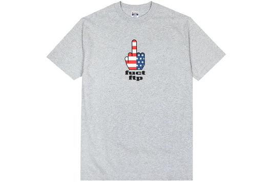 FTP x Fuct Grey FTW Finger Tee (Large)