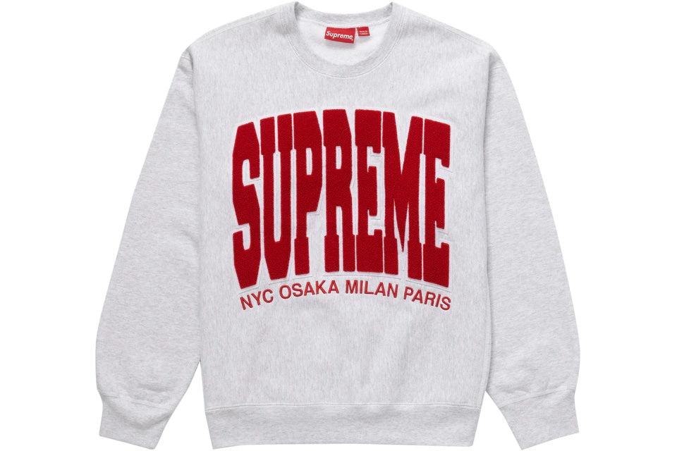 Supreme Grey Cities Crewneck (Medium)