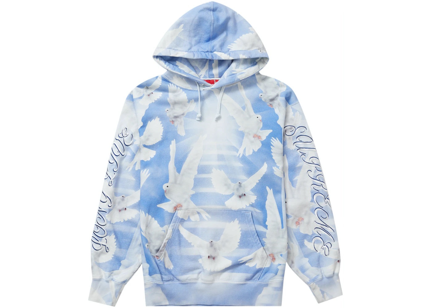 Supreme Blue Doves Hooded Sweatshirt (Medium)