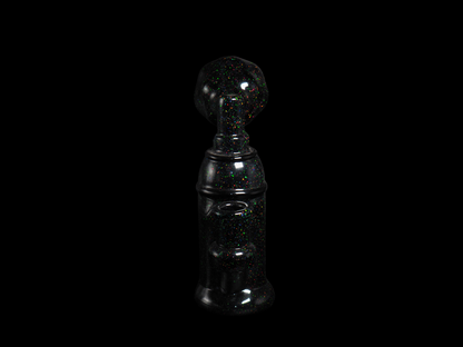 Rone Glass Full Sized Spray Can Jet Black Crushed Opal