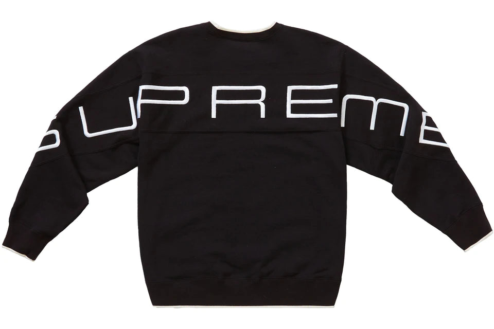 Supreme Black Stretch Crewneck (Large)