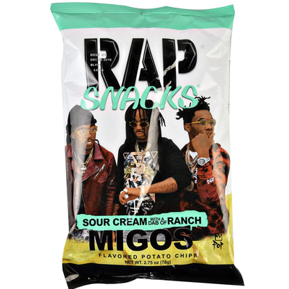 Rap Snacks Migos Sour Cream and Ranch Chips