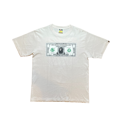 Bape Dollar Bill Tee (Large-Used)