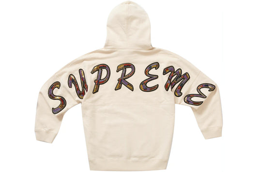 Supreme Natural Beaded Hoodie (Medium)