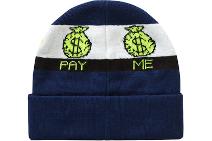 Supreme Blue Pay Me Beanie