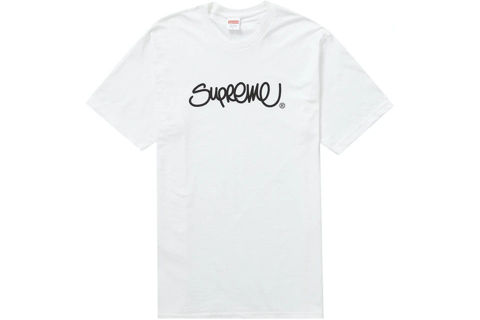 Supreme White Handstyle Tee (Large)