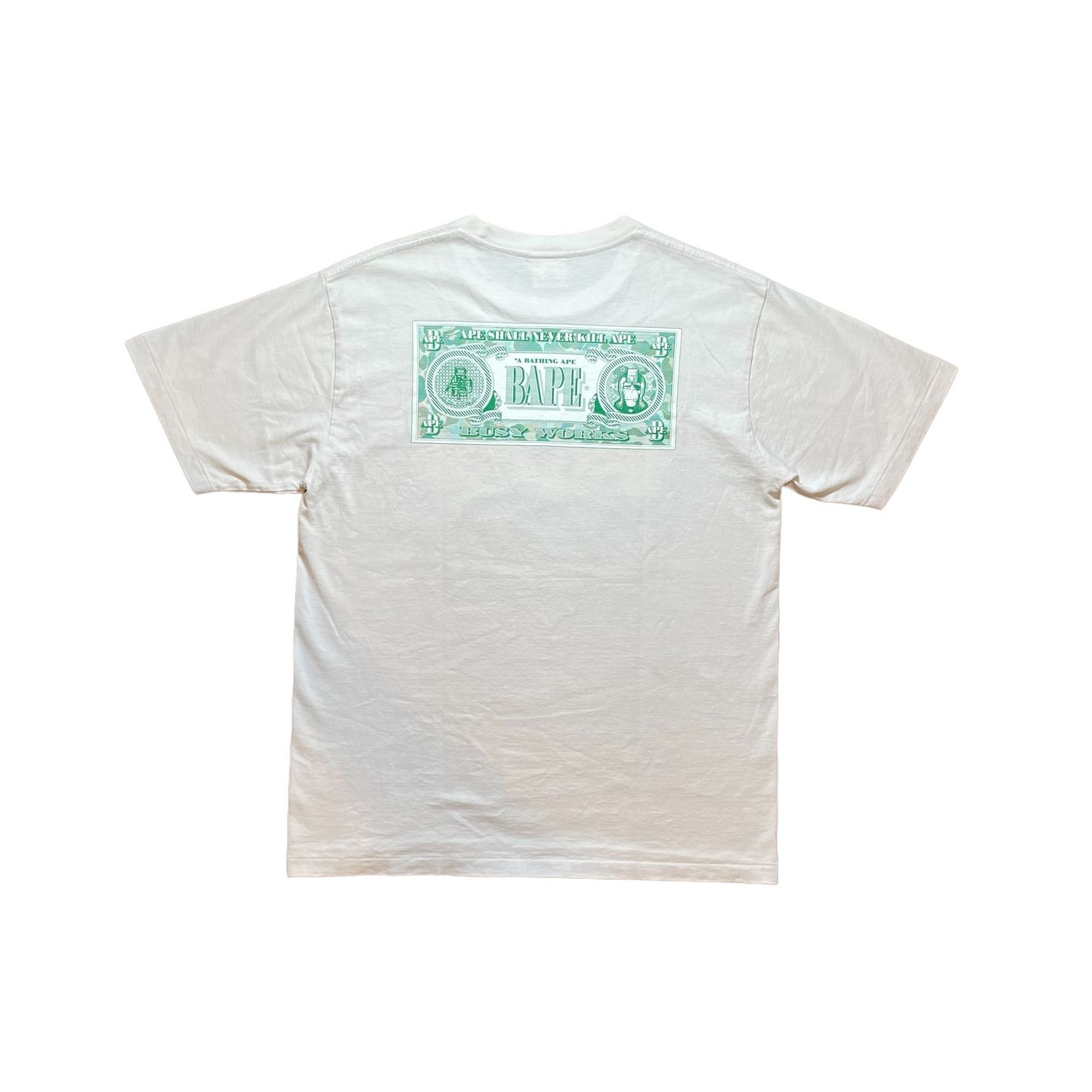 Bape Dollar Bill Tee (Large-Used)