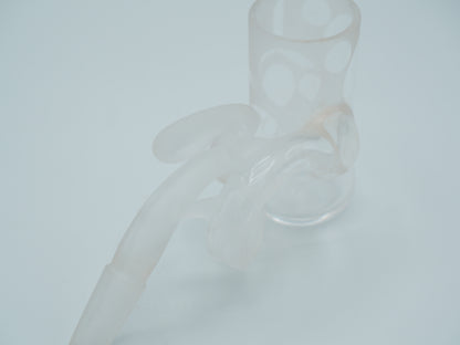 LAHighLife Quartz Sandblasted Clear Flat-Bottom