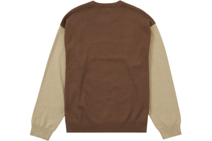 Supreme Brown Two Tone Sweater (Large)